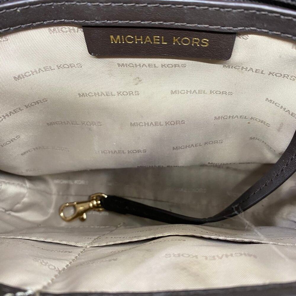 Like New Michael Kors Woven Seemed Crossbody Bag - Picture 5 of 12